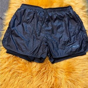 Nike Shiny Black Athletic Shorts